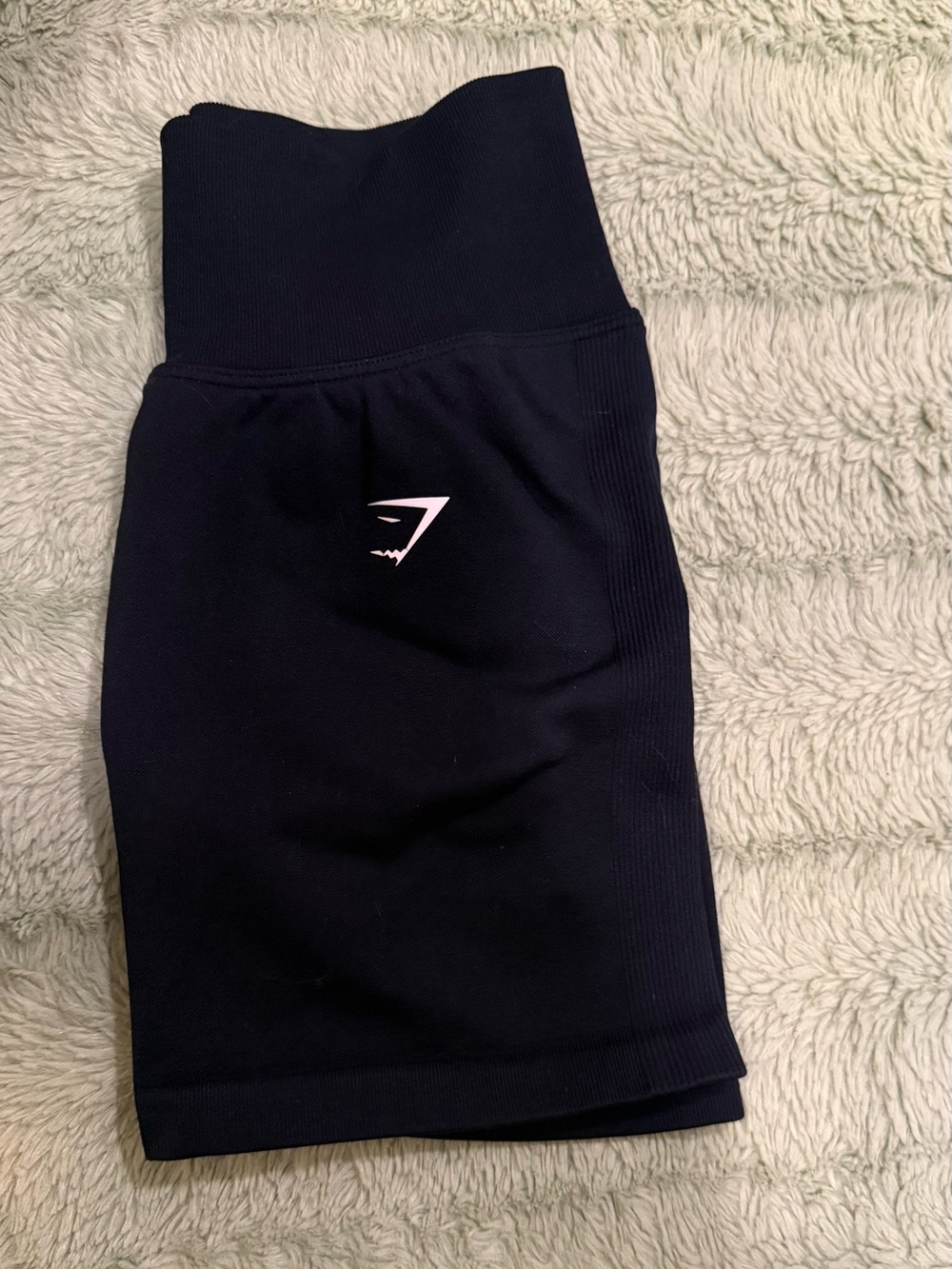 Gymshark Navy High-Rise Seamless Bike Shorts